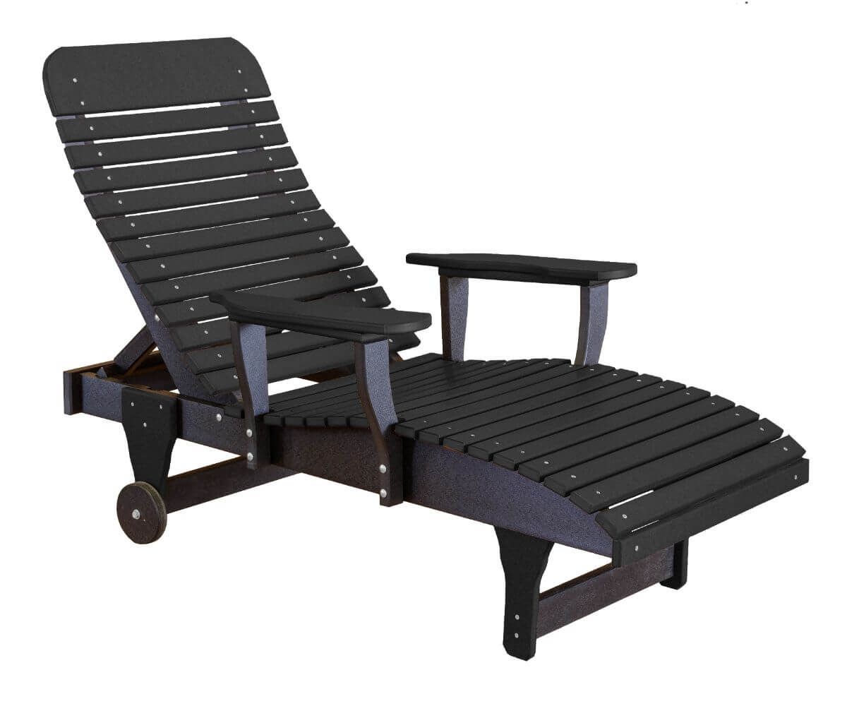 Black Andaman Outdoor Chaise Lounge