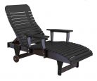 Black Andaman Outdoor Chaise Lounge