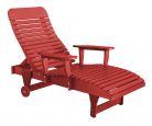 Cardinal Red Andaman Outdoor Chaise Lounge