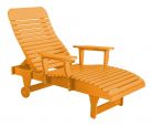 Orange Andaman Outdoor Chaise Lounge