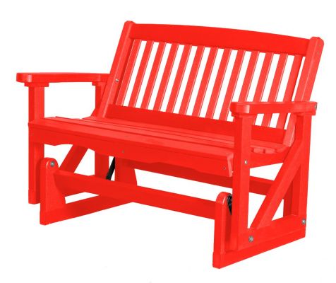 Bright Red Aniva Outdoor Double Glider