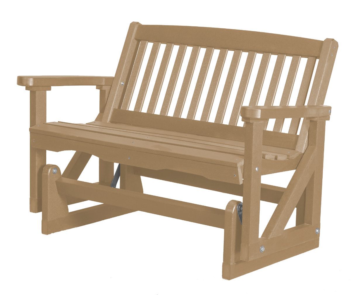 Weathered Wood Aniva Outdoor Double Glider