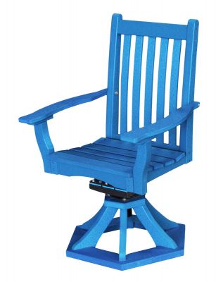 Blue Aniva Swivel Rocker Chair