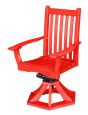 Bright Red Aniva Swivel Rocker Chair