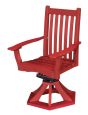 Cardinal Red Aniva Swivel Rocker Chair
