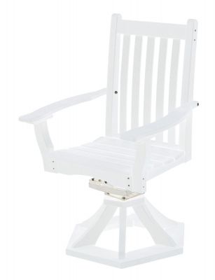 White Aniva Swivel Rocker Chair