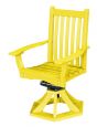 Lemon Yellow Aniva Swivel Rocker Chair
