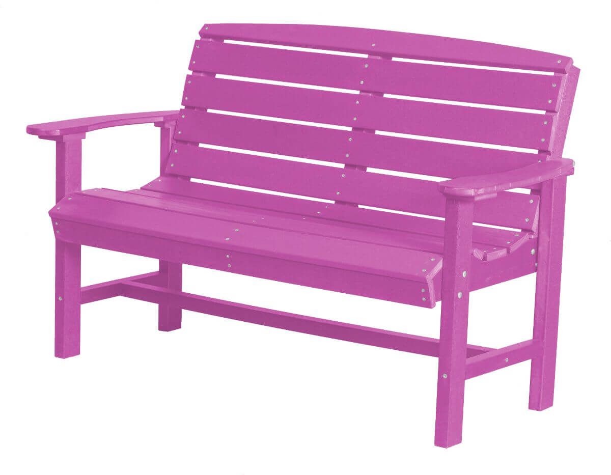 Purple Green Bay Outdoor Bench