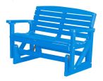 Blue Green Bay Outdoor Double Glider