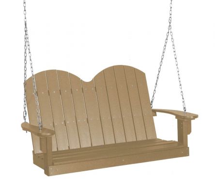 Weathered Wood Green Bay Outdoor Swing