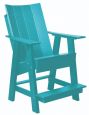Aruba Blue Mindelo High Adirondack Chair