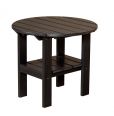 Black Odessa Round Outdoor Side Table