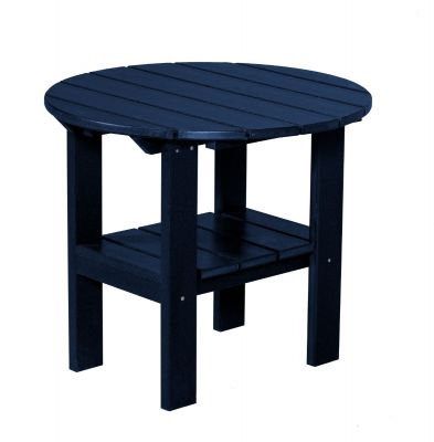 Countryside Amish Furniture, Small Black Round Outdoor Side Table
