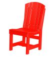Bright Red Oristano Outdoor Dining Chair