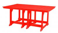 Bright Red Oristano Outdoor Dining Table