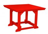 Bright Red Oristano Square Outdoor Dining Table