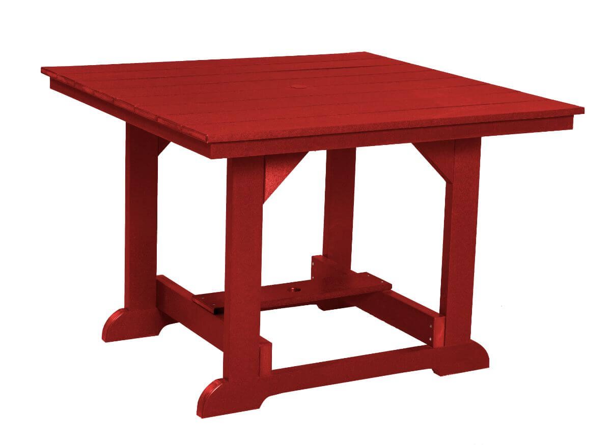 Cardinal Red Oristano Square Outdoor Dining Table