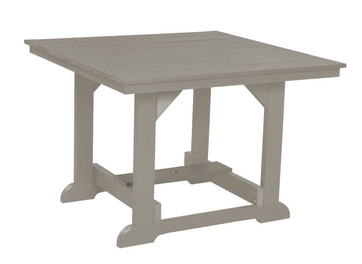Light Gray Oristano Square Outdoor Dining Table