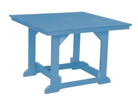 Powder Blue Oristano Square Outdoor Dining Table