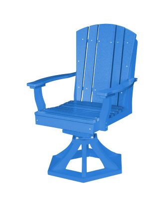 Blue Oristano Outdoor Swivel Dining Chair