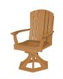 Cedar Oristano Outdoor Swivel Dining Chair