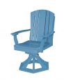 Powder Blue Oristano Outdoor Swivel Dining Chair