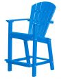 Blue Panama High Outdoor Dining Chair