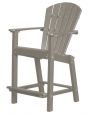 Light Gray Panama High Outdoor Dining Chair
