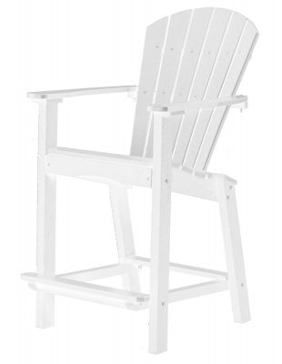 White Panama High Outdoor Dining Chair