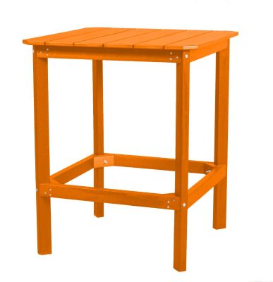 Bright Orange Panama High Outdoor Dining Table