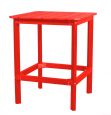 Bright Red Panama High Outdoor Dining Table