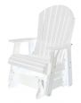 White Sidra Outdoor Glider Chair