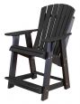 Black Sidra High Adirondack Chair