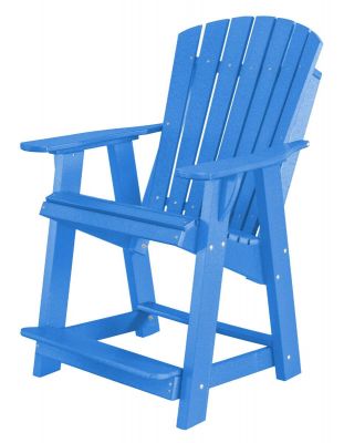 Blue Sidra High Adirondack Chair