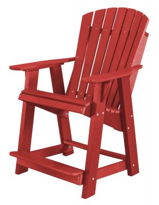 Cardinal Red Sidra High Adirondack Chair