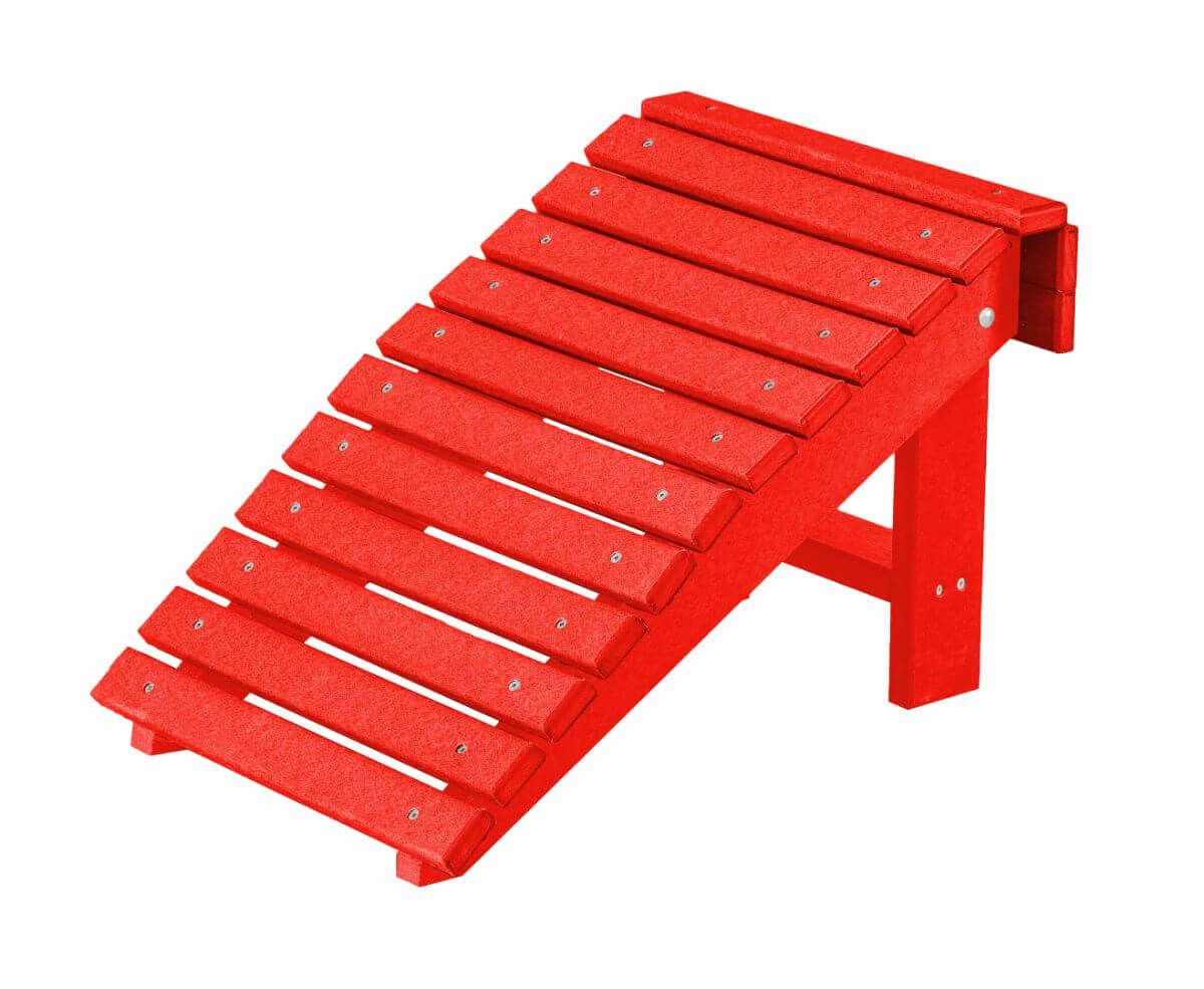 Red Sidra Outdoor Folding Footstool