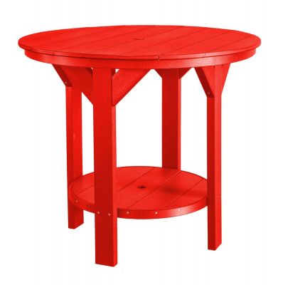 Bright Red Sidra Outdoor Pub Table