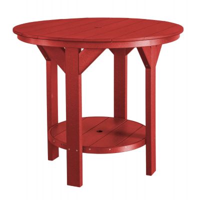 Cardinal Red Sidra Outdoor Pub Table