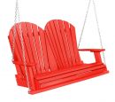 Bright Red Sidra Outdoor Porch Swing
