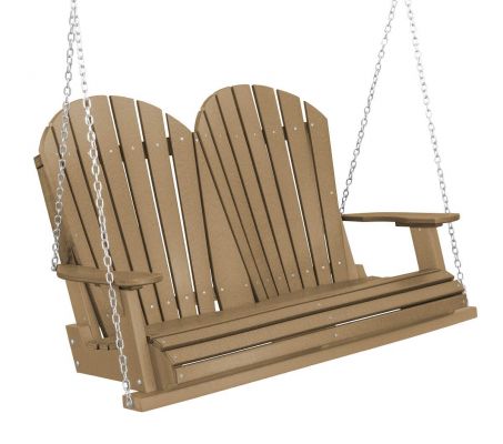 Weathered Wood Sidra Outdoor Porch Swing