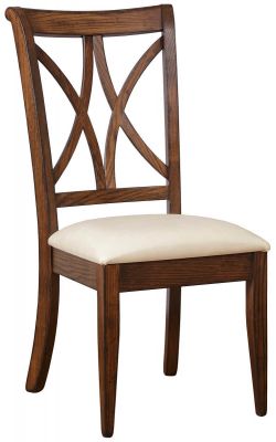 Amish Dining Chair with Fabric Seat