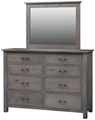 Bald Knob 8 Drawer Mirrored Dresser, Mirrored Dresser Knobs