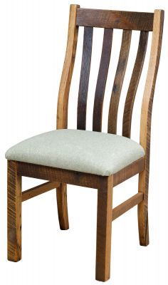 Foxcroft Reclaimed Kitchen Chair with Fabric Seat