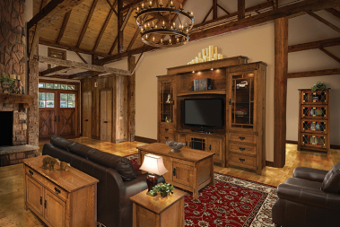 Wooden Mission Furniture From, Craftsman Style Living Room