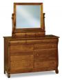 Victoria Sleigh Mule Dresser with Mirror