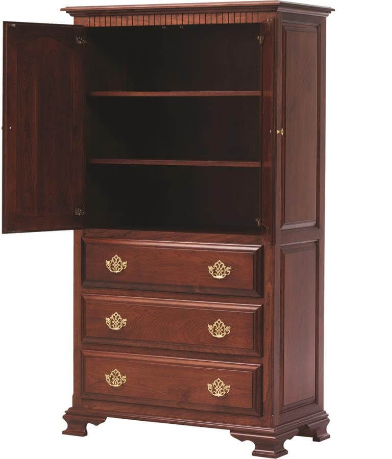 Countryside Amish Furniture, Cherry Wood Armoire