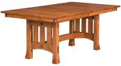 Mission Trestle Table with Butterfly Leaf