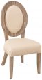 Ravello Upholstered Dining Chair Ivory Lace Leather