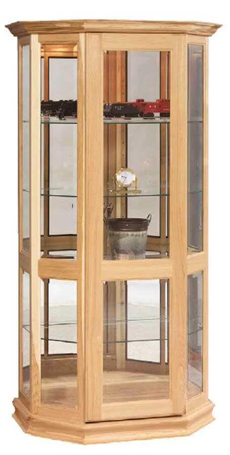 Driftwood Glass Curio Cabinet