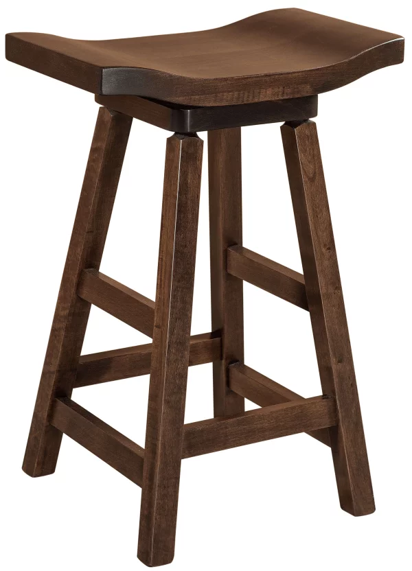 Lennox Swivel Saddle Stool